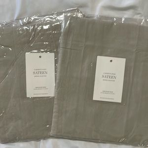 Restoration Hardware Garment-Dyed SATEEN King Pillow Sham set